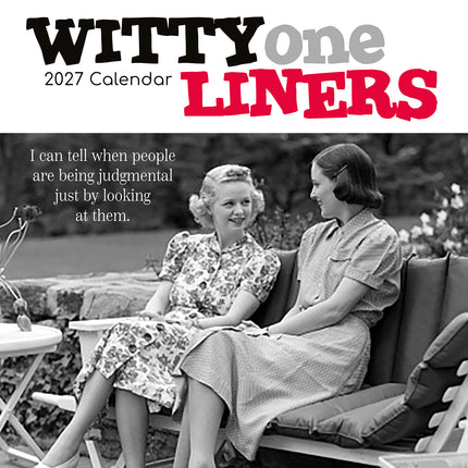 Witty One Liners 2027 Premium Square Wall Calendar cover