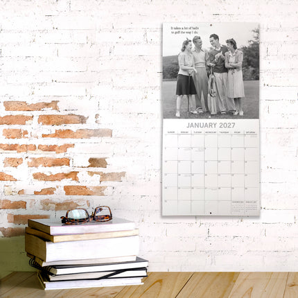 Witty One Liners 2027 Premium Square Wall Calendar lifestyle image