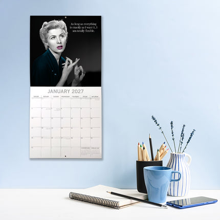 Women's Wit 2027 Premium Square Wall Calendar lifestyle image