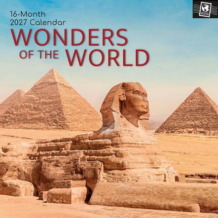 Wonders of the World 2027 Premium Square Wall Calendar cover