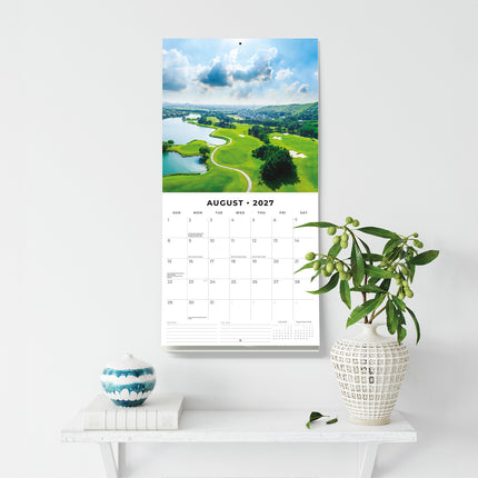 World of Golf 2027 square wall calendar - wall display