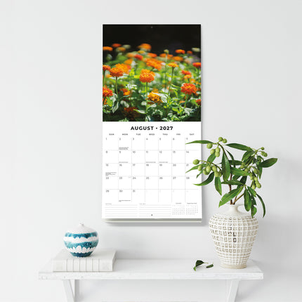 Year in Bloom 2027 square wall calendar - wall display