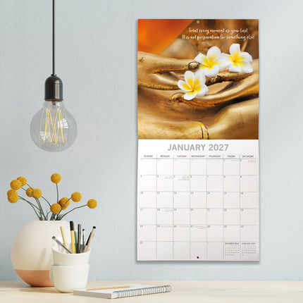 Zen 2027 Premium Square Wall Calendar lifestyle image