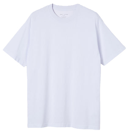 Adult 100% Cotton T-Shirt Unisex Men's Basic Plain Blank Crew Tee Tops Shirts - White