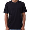 Adult 100% Cotton T-Shirt Unisex Men's Basic Plain Blank Crew Tee Tops Shirts - Black