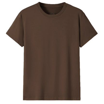 adult-100-cotton-t-shirt-unisex-men's-basic-plain-blank-crew-tee-tops-shirts