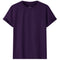 Adult 100% Cotton T-Shirt Unisex Men's Basic Plain Blank Crew Tee Tops Shirts - Purple