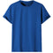 Adult 100% Cotton T-Shirt Unisex Men's Basic Plain Blank Crew Tee Tops Shirts - Royal Blue