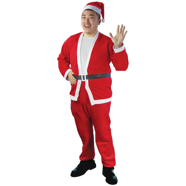 Adult Santa Claus Costume Suit Set Xmas Home Party Cosplay Outfit Christmas Gift