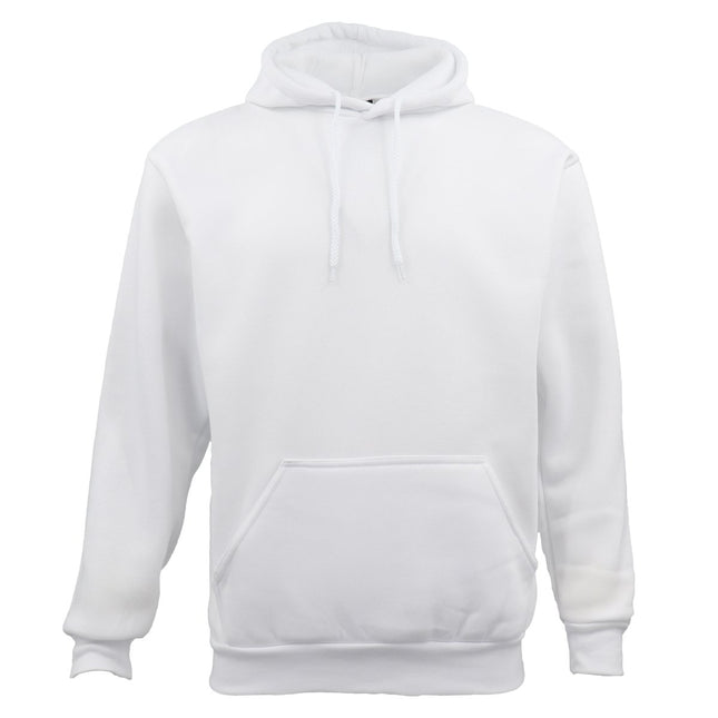 Adult Unisex Men's Basic Plain Hoodie Pullover Sweater Sweatshirt Jumper - White