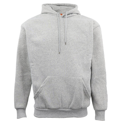 Adult Unisex Men's Basic Plain Hoodie Pullover Sweater Sweatshirt Jumper - Light Grey