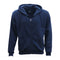 Adult Unisex Zip Plain Fleece Hoodie Hooded Jacket Mens Sweatshirt Jumper XS-6XL - Navy