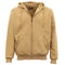 Adult Unisex Zip Plain Fleece Hoodie Hooded Jacket Mens Sweatshirt Jumper XS-6XL - Tan