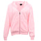 Adult Unisex Zip Plain Fleece Hoodie Hooded Jacket Mens Sweatshirt Jumper XS-6XL - Light Pink