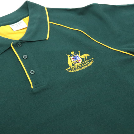 Men's Australian Coat Of Arms Green Polo Shirt
