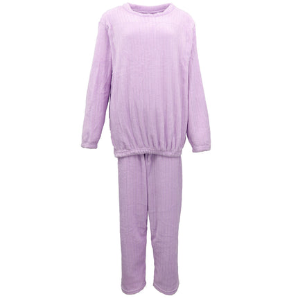 adults-unisex-100-flannel-2pcs-set-loungewear-long-pyjamas-sleepwear-nightie