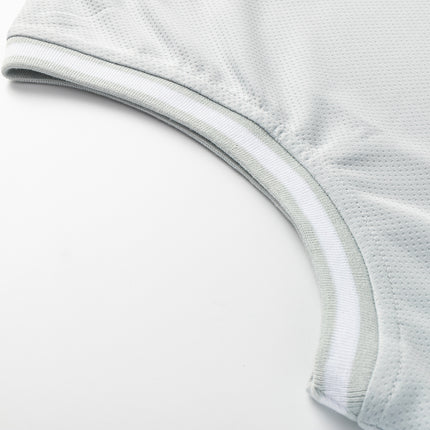 Adults Unisex Men's Plain Basketball Jersey Shirt Singlet Gym Sports Basic Tops - Grey
