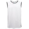 Adults Unisex Men's Plain Basketball Jersey Shirt Singlet Gym Sports Basic Tops - White