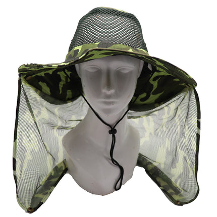 Bucket Flap Boonie Slouch Hat Wide Brim Mesh Crown Neck UV Protect Breathable