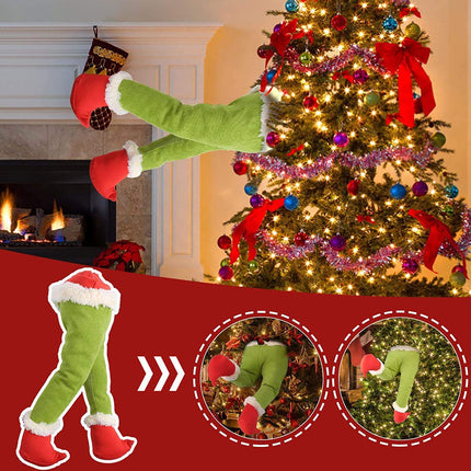 Christmas Elf Legs Tree Pendants Ornaments Xmas Home Party Whimsical Decoration