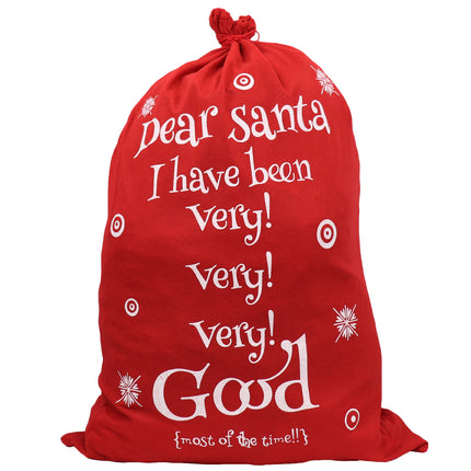 Christmas Large Canvas Hessian Santa Sack Xmas Stocking Reindeer Kids Gift Bag