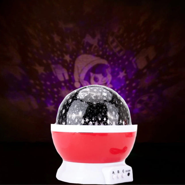 Elf Moving LED Ceiling Projector Christmas Night Light Kids Bedroom Lamp Gift