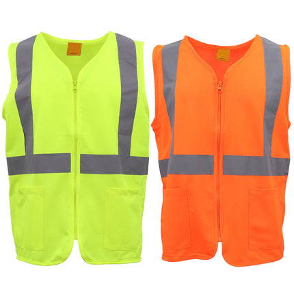 hi-vis-safety-zip-up-vest-workwear-reflective-tape-pocket-day-night-visibility