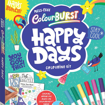 Inkredibles Mess-Free Colour Burst Activity Set Kit 16 Pages w 6 Magic Markers