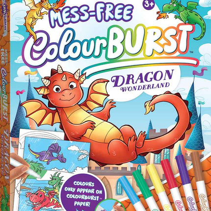 Inkredibles Mess-Free Colour Burst Activity Set Kit 16 Pages w 6 Magic Markers