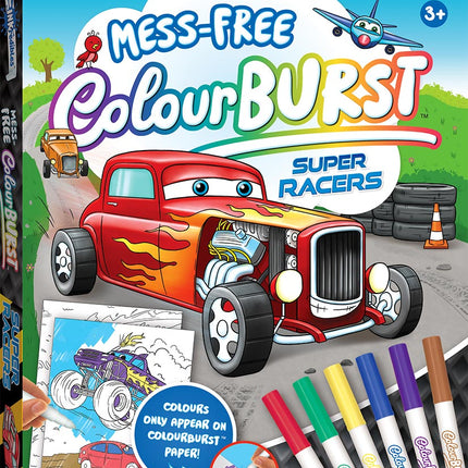 Inkredibles Mess-Free Colour Burst Activity Set Kit 16 Pages w 6 Magic Markers