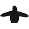 Kids Unisex Basic Pullover Hoodie Jumper School Uniform Plain Casual Sweat Shirt - Black