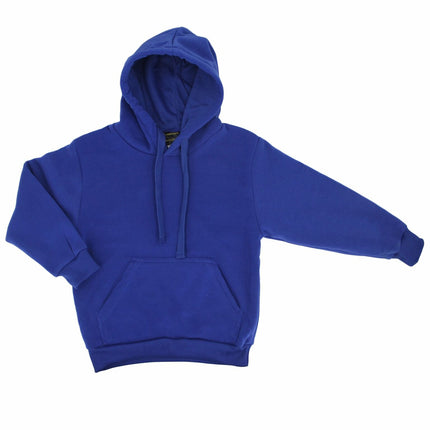 Kids Unisex Basic Pullover Hoodie Jumper School Uniform Plain Casual Sweat Shirt - Royal Blue