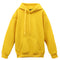 Kids Unisex Basic Pullover Hoodie Jumper School Uniform Plain Casual Sweat Shirt - Yellow