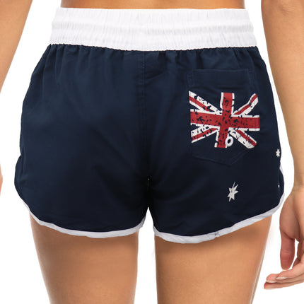 ladies'-women's-board-shorts-australian-day-flag-gym-beach-aussie-swim-souvenir