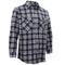 Men's 100% Cotton Flannelette Shirt Long Sleeve Plaid Check Flannel w Pockets - Midnight Navy Plaid