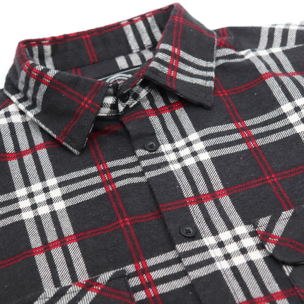 Men's 100% Cotton Flannelette Shirt Long Sleeve Plaid Check Flannel w Pockets - Shadow Glen Plaid