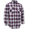 Men's 100% Cotton Flannelette Shirt Long Sleeve Plaid Check Flannel w Pockets - Snowfall Navy Plaid