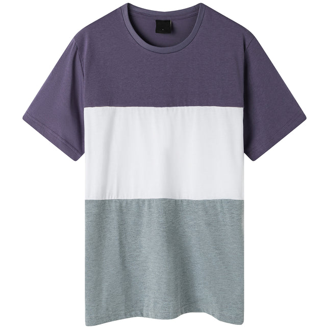 men's-adult-unisex-drop-shoulder-colorblock-t-shirt-top-cascual-plain-basic-tee