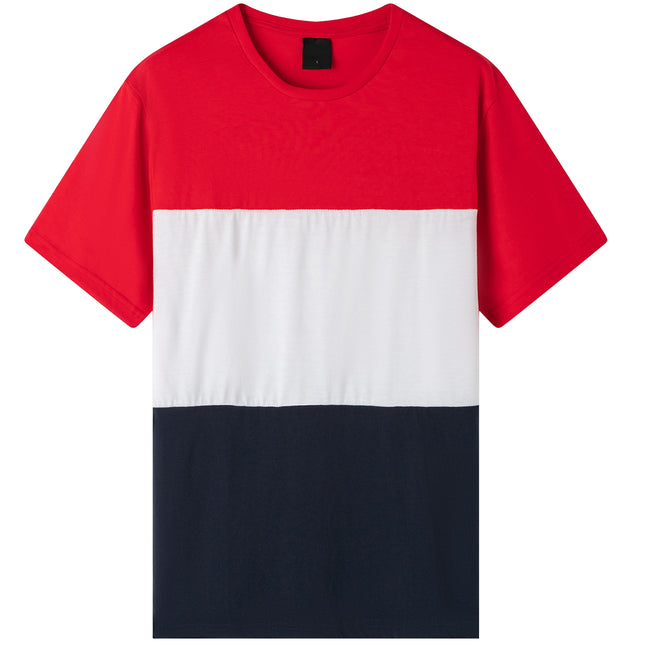 men's-adult-unisex-drop-shoulder-colorblock-t-shirt-top-cascual-plain-basic-tee