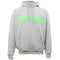 Men's Grey Hoodie w Green Australia Chenille Embroidery Aussie Fleece Souvenir Sweatshirt