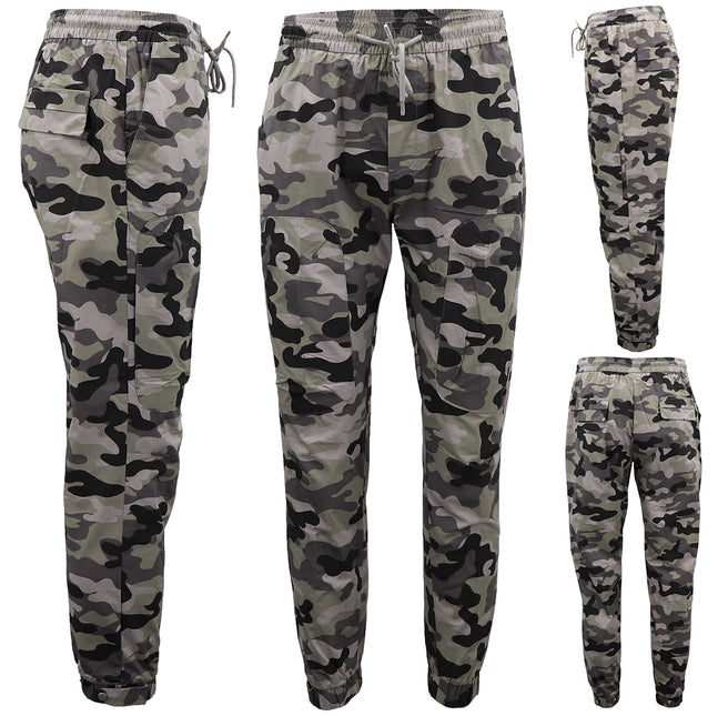 men's-cotton-drill-cargo-pants-camouflage-camo-cuffed-hem-sweat-track-trousers