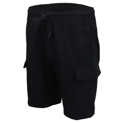 mens-cargo-shorts-4-pockets-cascual-work-trousers-active-pants-elastic-waist