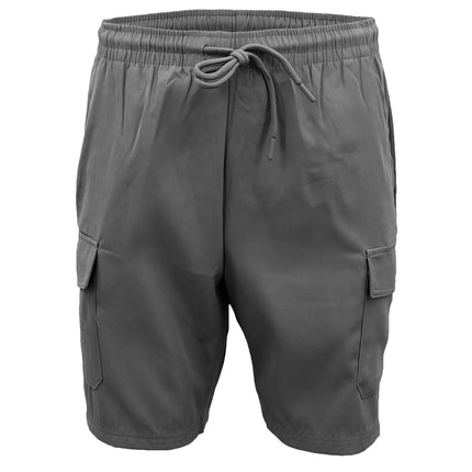 mens-cargo-shorts-4-pockets-cascual-work-trousers-active-pants-elastic-waist