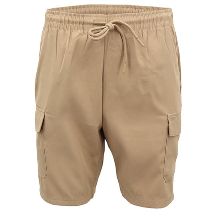 mens-cargo-shorts-4-pockets-cascual-work-trousers-active-pants-elastic-waist