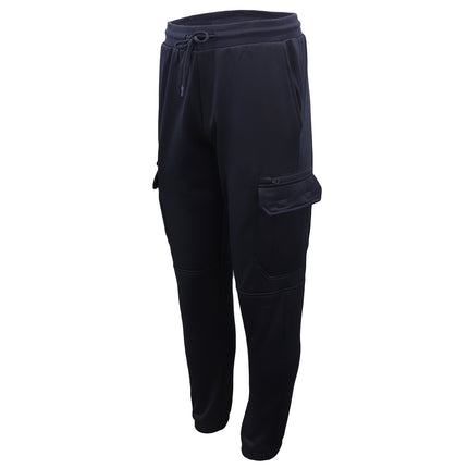 Men's Fleece-Lined Cargo Work Pants, Navy