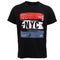 Men's Cotton Blend Fashion T Shirt New York City NYC Womens Adults Basic Tee Top - Black