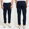 Men's Cotton Chino Stretch Slim Fit Pants Skinny Casual Buniness Skinny Trousers - Navy