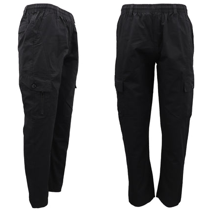 men's-cotton-drill-cargo-track-pants-straight-leg-jogging-sports-sweat-trouser