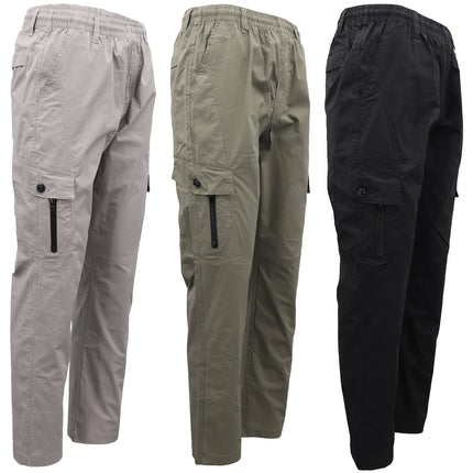 men's-cotton-drill-cargo-track-pants-straight-leg-jogging-sports-sweat-trouser