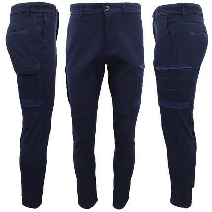 men's-cotton-drill-cargo-work-pants-upf-50-13-pockets-tradies-workwear-trousers